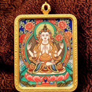 Chenrezig Pendant / Rat Guardian / Compassion-themed Ornament
